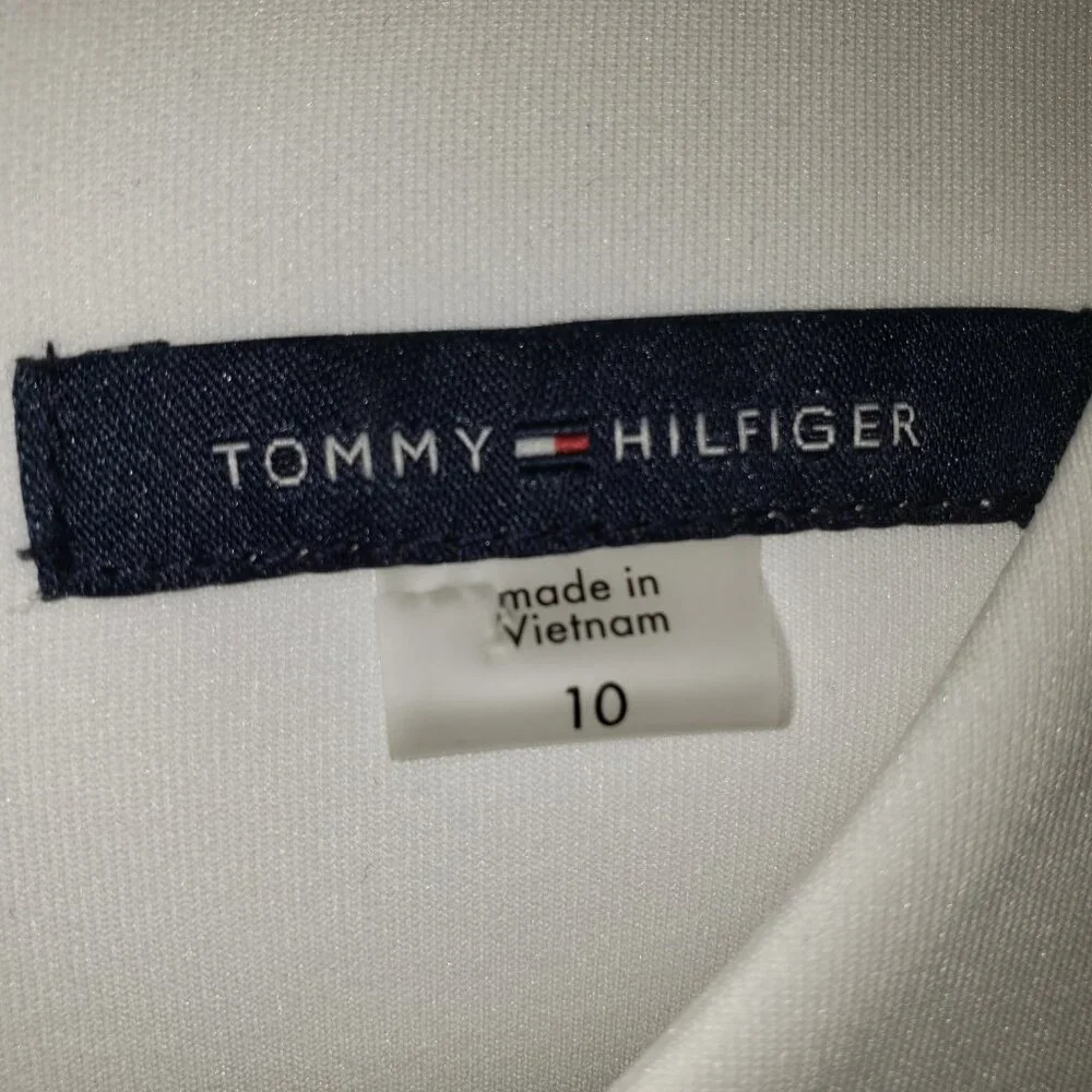 Tommy Hilfiger Black and White Bodycon Dress Size 10 - Picture 5 of 5